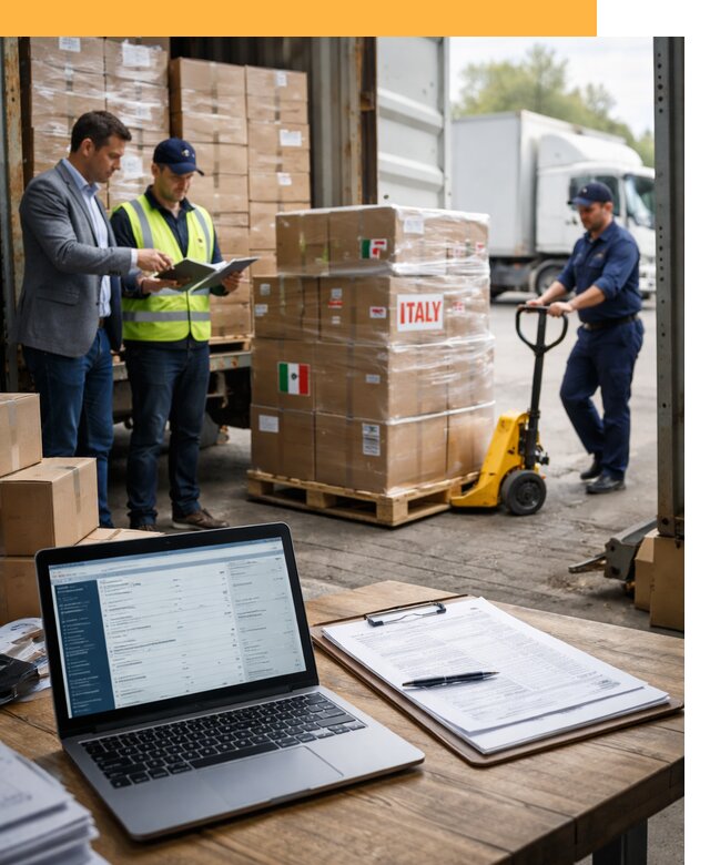 Доставка грузов из Италии: морские и авиаперевозки от 18648