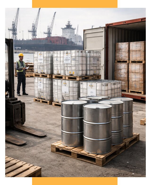 Доставка химического сырья из Индии от 259000 р. | СетСервис-Втк