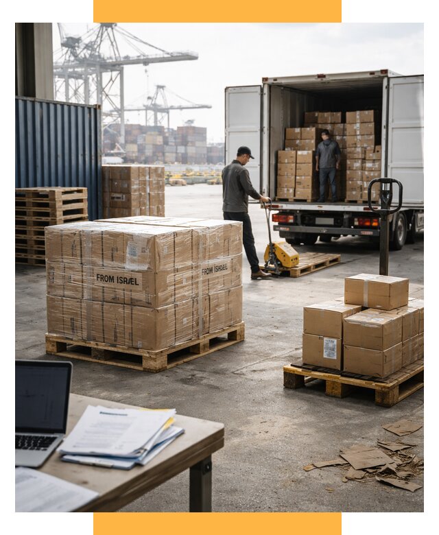 Доставка грузов из Израиля от 15540 р., логистика от СетСервис-Втк