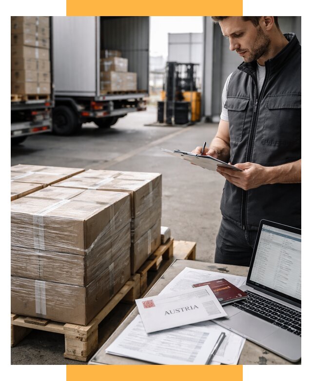 Доставка в Австрию от 67340 р. Логистика и экспорт СетСервис-Втк