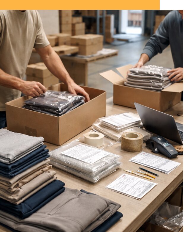 Перевозка одежды по миру от 7770 руб. с таможенным оформлением