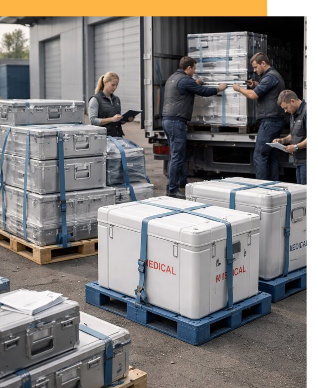 Перевозка медицинского оборудования по всему миру от 15540 руб