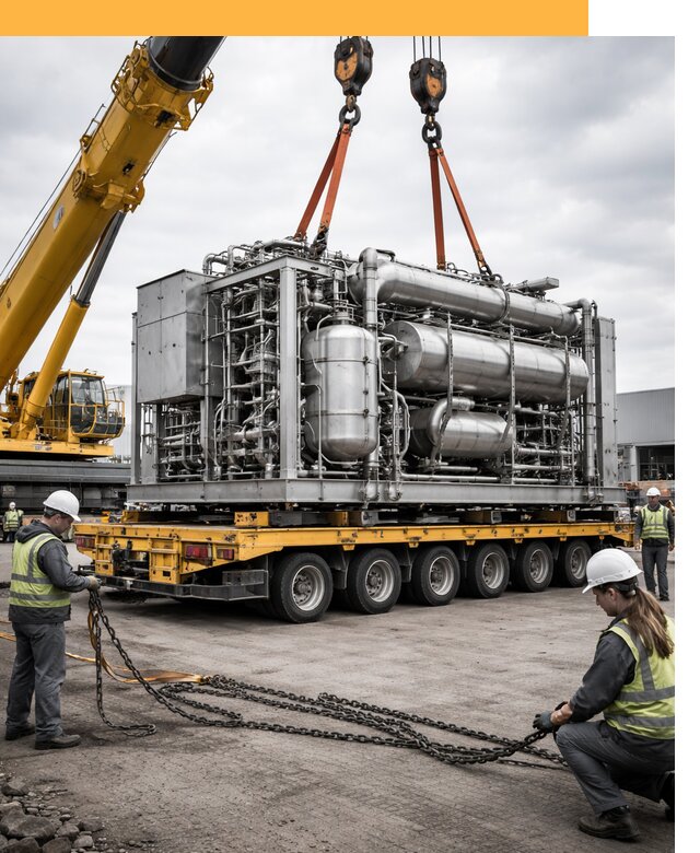 Перевозка тяжеловесных грузов по миру от 155400 руб